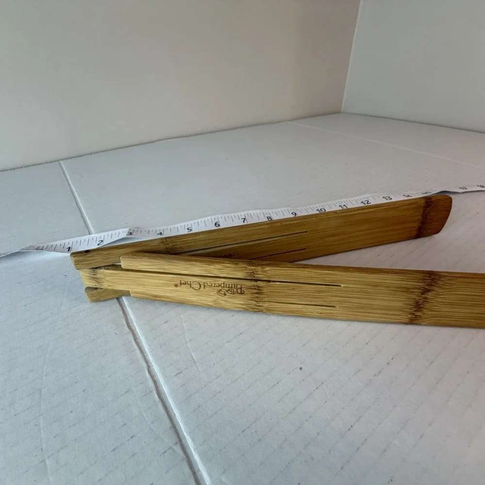 Pampered Chef Bamboo Salad Tongs 14